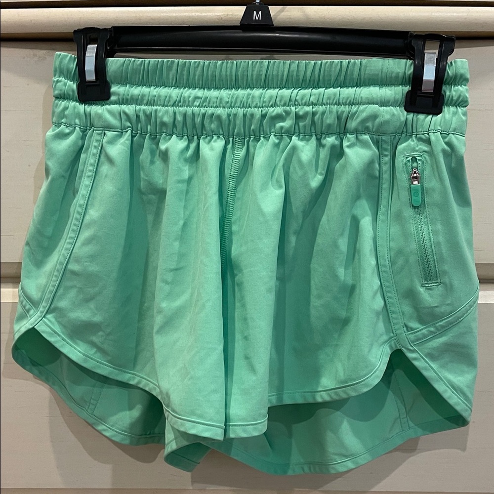 Green Lululemon shorts